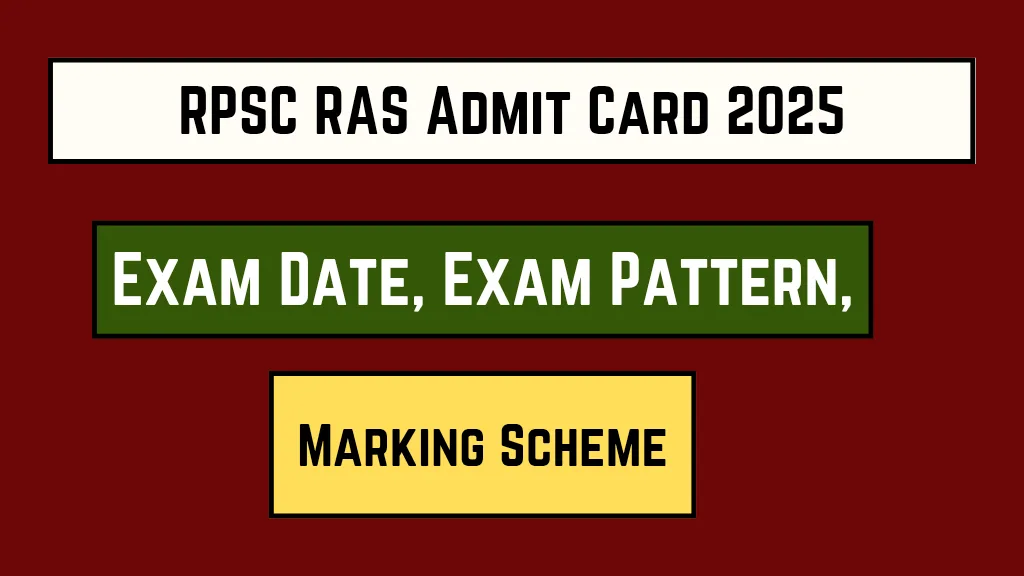 RPSC RAS Admit Card 2025